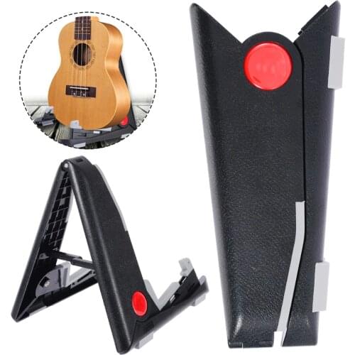 New Folding Guitar Stand Foldable Music Instruments Frame Electric Acoustic Bass Guitar Universal Portable Floor Stand Holder