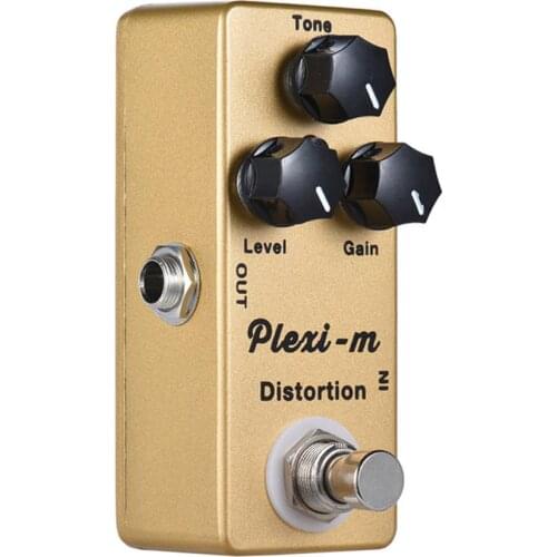 New arrival MOSKY Plexi-m Electric Guitar Distortion Effect Pedal Full Metal Shell True Bypass Guitar Parts Accessories