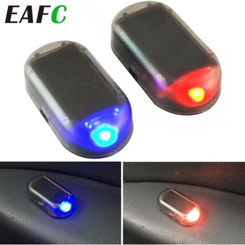 Car Fake Security Light Solar Powered Simulated Dummy Alarm Wireless Warning Anti-Theft Caution Lamp LED Flashing Imitation