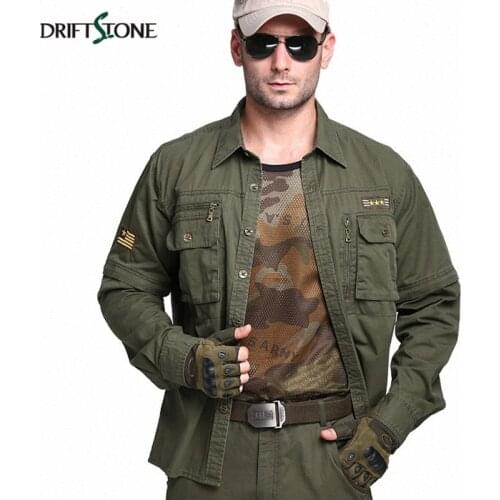 New Autumn Mens Military Style Shirts Cotton Casual Shirt Large Size Long Sleeve Tactical Army Shirt Men Military Clothing