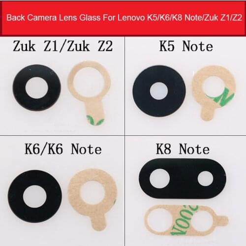 Back Camera Glass Lens Cover For Lenovo K5 K6 K8 Note ZUK Z1 Z2 Rear Camera Lens Cover + Adhesive Sticker Replacement Repair