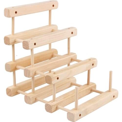 European style solid wood red wine rack creative wine rack household wine bottle rack simple display rack living room wine rack