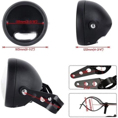 5 3/4" Motorcycle 5.75 Inch LED Headlight Mounting Housing Bucket for Harley Headlight HeadLamp Housing Cover Bucket Lighthouse