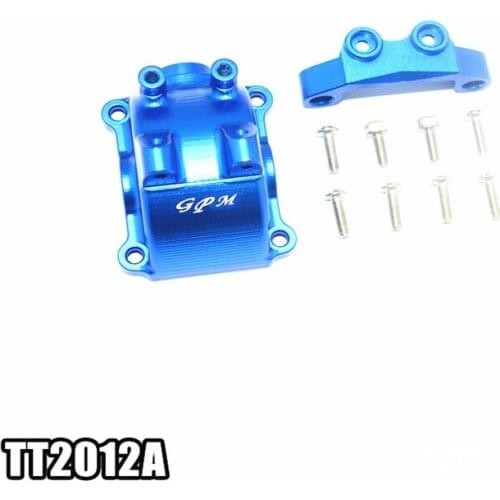 TAMIYA 1/10 TT-02, TT-02T Aluminum alloy front and rear universal gearbox cover + upper arm fixing code-set