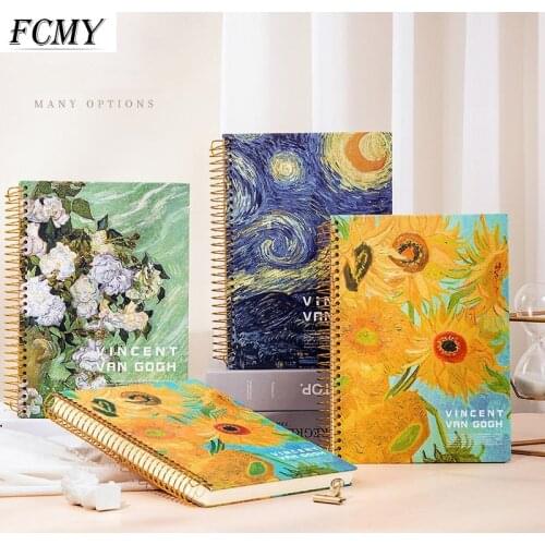 Vintage Coil Spiral B5 Diary Notebook Grid Paper Daily Weekly Planner Agenda Organizer Notepad School Office Supplies Stationery