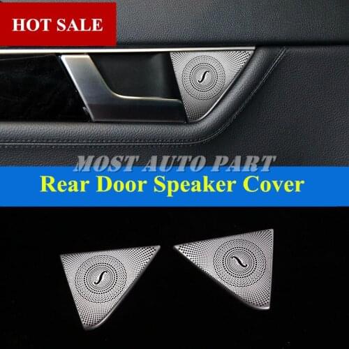 Interior Rear Door Speaker Frame Cover Trim 2pcs For Benz C Class W204 2008-2013 Car accesories interior Car decoration