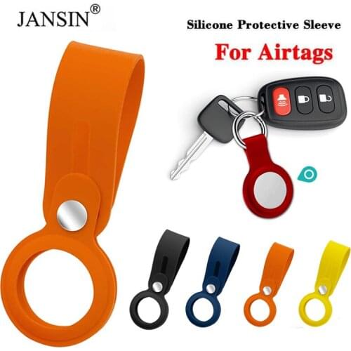 Liquid Silicone Protective Sleeve For Airtags Protective Sleeve Case For Apple Locator Tracker Anti-lost Device Keychain Case
