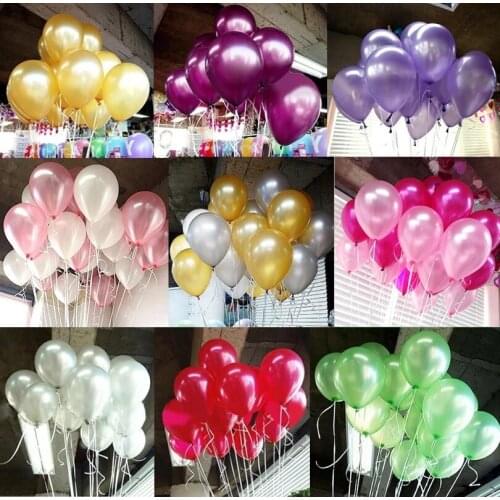 10/20/30pcs Solid color Latex Balloon Happy Wedding Birthday Party Decoration Supplies 10inch Latex Helium Kid Air Balls Globos