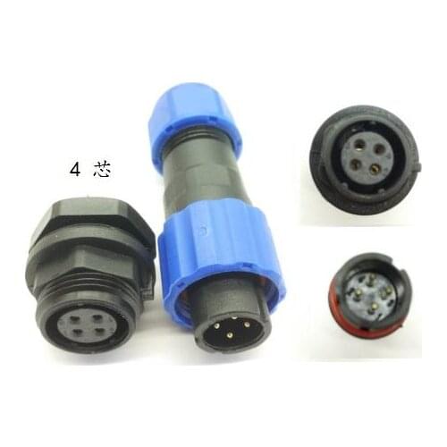 13mm IP68 4Pin Waterproof Connector Cable Connector,Plug and socket auto connectors