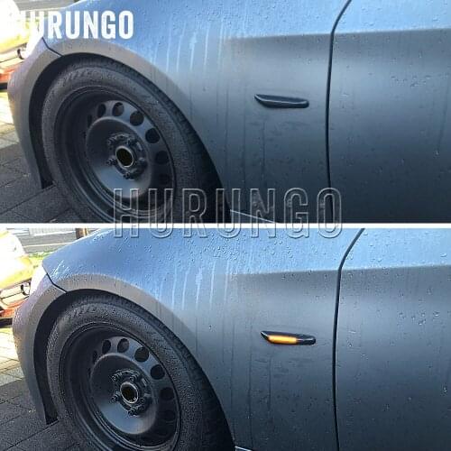 For BMW E90 E91 E92 E60 E87 E82 E46 Error Free 2 pieces Led Dynamic Side Marker Turn Signal Light Sequential Blinker Light