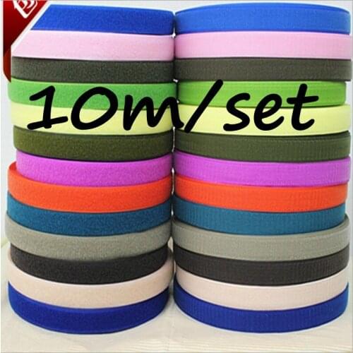 2cm*10M Magic Tape NO Self Adhesive Fastener Tape DIY Polyester Nylon Hook Loop Fastener Sewing Accessories Klittenband No Glue