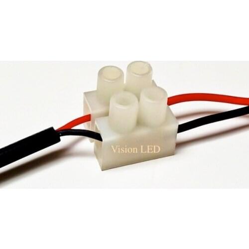 200pcs a lot, 2 way Terminal block wire connector! With wire protector inside