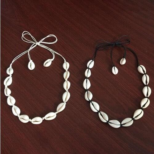 50%HOTHawaiian Women Girl Sea Shell Charm Handmade Woven Choker Necklace Jewelry Gift