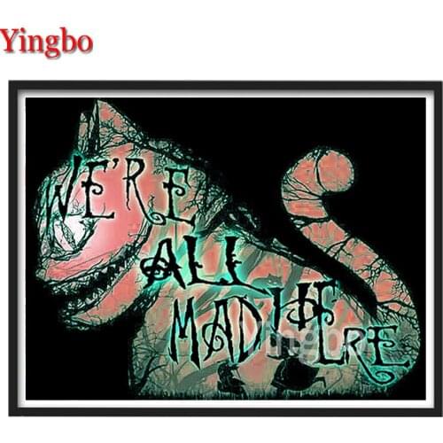 Halloween Cat Diy Diamond Painting Cross Stitch full drill sqaure 5D Diamond Embroidery mosaic pattern home decor