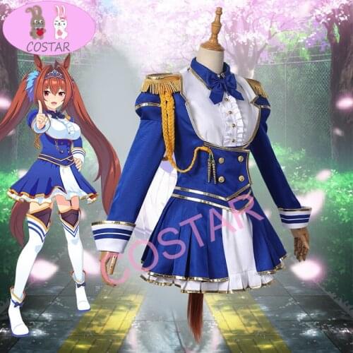 Anime Game Umamusume:Pretty Derby Daiwa Scarlet Uniform Dress Cosplay Costume Halloween Party Outfit For Women XS-XXL 2021 NEW