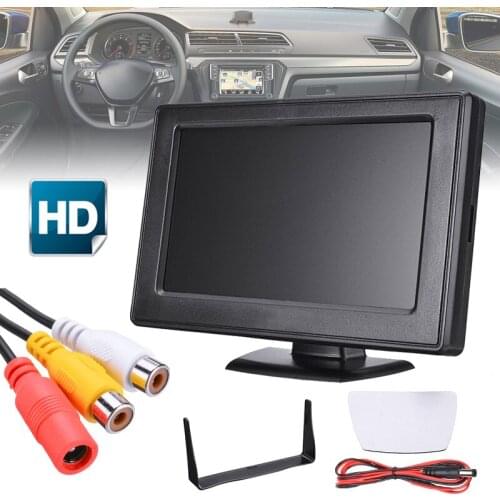 High-Definition Car Monitor 4.3In Screen For Rear View Reverse Camera LCD HD Digital Audio Video Security Camera Tester Monitor