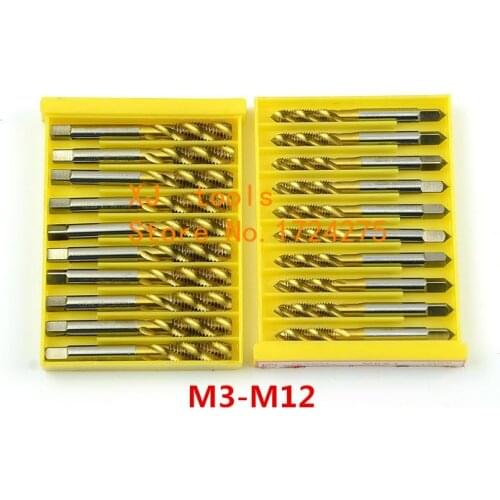 Free Shipping M3 M4 M5 M6 M8 M10 M12 7pcs HSS thread tap special stainless steel wire tapping