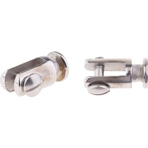 2 Pack Bimini Top Deck Hinge Mount Quick Release Post with Removable Pin Screw, 316 Stainless Steel, Easy Installation