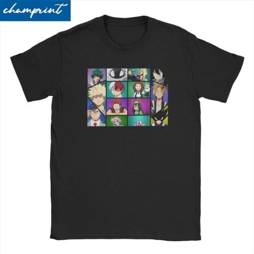 My Hero Academia for Men Women T Shirts Boku No Hero Academia Manga Midoriya Izuku Tee Shirt Round Neck T-Shirt 6XL Clothing
