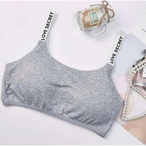 Cotton Girls Bra Breathable Teenager Bras for Kids Adolescente Lingerie Solid Color Teen Vest Girls Tube Tops Underwear