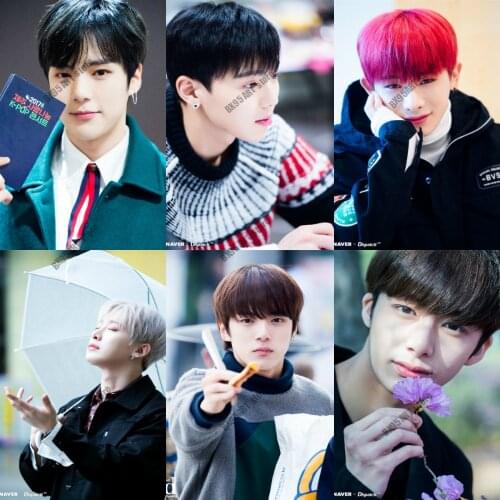 Canvas Painting Korean Boys Wall Art Nordic Monsta X Posters and Prints Home Decoration Pictures Living Room Decor Wall Decor