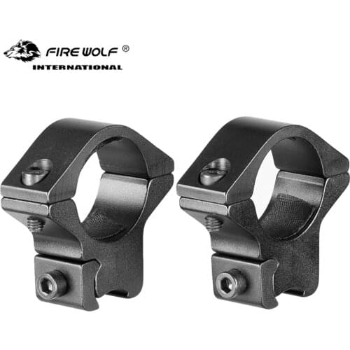 25.4mm Rifle Sight Ring High Profile 11mm Orbit Dovetail Mounted Short, Airsoft Tactical Hunting Rifle Laser Flashlight Mounted