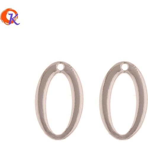 Cordial Design 100Pcs 14*23MM Jewelry Findings Component/Jewelry Making/Rhodium/Hand Made/Oval Shape/DIY Earrings Accessories