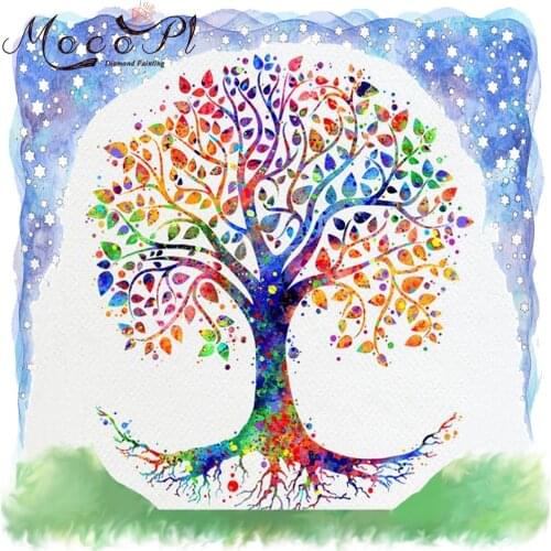 Colorful Tree,Diamond painting,Palnt,Full Drills,Diamond Embroidery,Round/Square,Needlework,Mosaic,Christmas Gift,Home Decor,Art