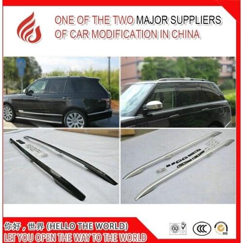 Hot sale 1 Pair Aluminium Alloy screw install side rail bar roof rack for Range rover Vogue 2013 2014 2015 2016 2017