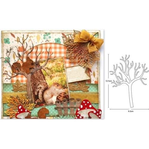 Metal cutting dies tree trunk stem cut die mold Scrapbooking dies paper cards making craft knife mould blade punch stencils dies