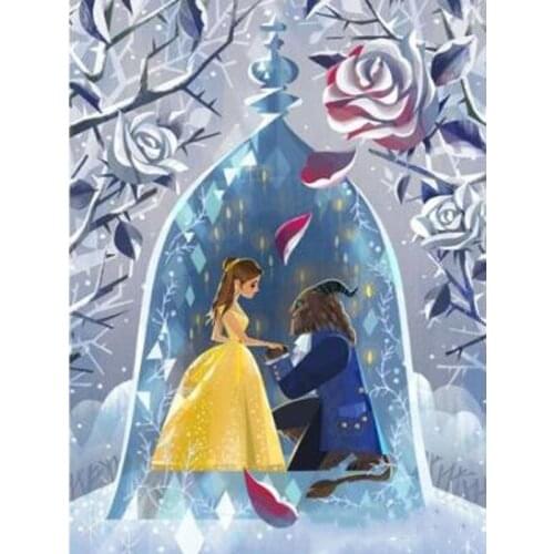 5D Diy Disney Diamond Painting Beauty Beast Fairy Full Square Diamond Embroidery Full Cross Stitch Kits Mosaic Home Decor