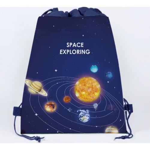 Non-woven Outer Space Planet Party Gifts Bags Baby Shower Candy Bags Kids Gifts Packing Backpack Birthday Party Decorations