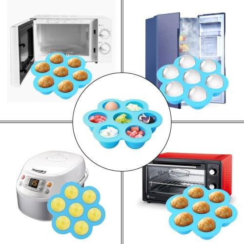 NICEYARD Egg Bites Molds Cake Tools Milk Storage Box Reusable Baby Food Container Freezer Ball Tray Bakeware kichen Accessories