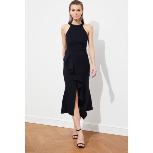 Trendyol Flywheel Detail Dress TPRAW19BB0144