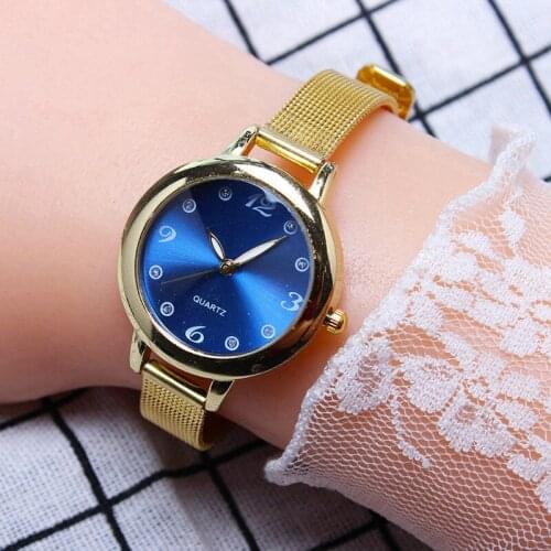 Luxury European Style Ladies Watches Steel Elegant Color Small Dial Women Watch Casual Dress Female Wristwatch Gift for Female