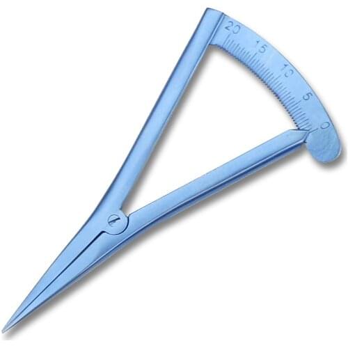 Screw adjustment styles Caliper 20mm Straight Ophthalmic Eye Instrument Tool Stainless Steel/ Titanium alloy Surgical Caliper