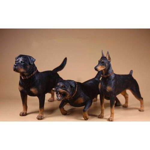 Estartek Real Animal No.11 W001-W002 1/6 German Rottweiler Statue for 12" Collectible Figure DIY