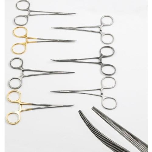Tiangong Shiqiang fine microvascular hemostatic forceps cosmetic plastic surgical instruments hemostatic forceps 12.5cm pattern