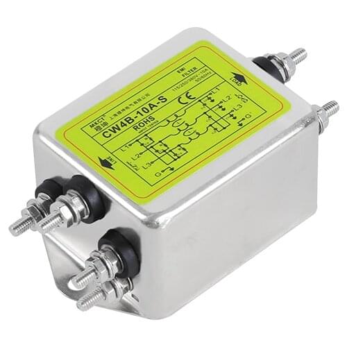 Three-Phase and Three-Line 380V Power Supply Filter EMI Anti-interference Purifier CW4B-10A/20A/30A/40A-S Power Filter