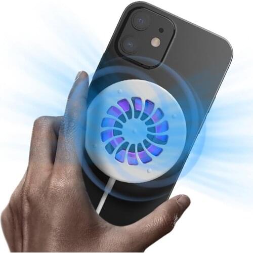Universal Wireless USB Game Cooler System Strong Suction Powerful Heat Dissipation Magnetic Phone Cooling Holder Radiator