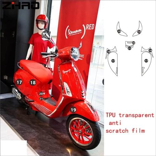 Motorcycle Protector Sticker The whole car TPU transparent Protection Scratch Decal Gas For Vespa Primaver 150