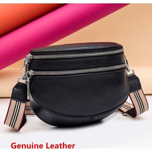 100% Genuine Leather Shoulder Bag Womens Luxury Handbags Fashion Crossbody Bags First layer cowhide Female Messenger Tote Bags