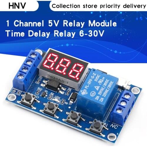 10PCS 6-30V Relay Module Switch Trigger Time Delay Circuit Timer Cycle Adjustable 828 Promotion