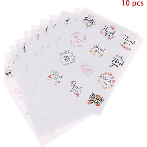120pcs MultifunctionalFlower Paper LabelSticker For Business,Gift Wrapping Card