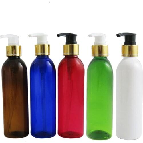 30pcs 250ml Plastic Pump Dispenser Bottle Hair Beauty Shampoo Lotion Shower Gel Bottle Travel Refillable Bottles Container