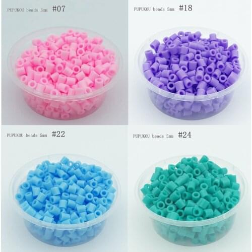 5mm/360pcs box Perler Hama beads diy toy 48 kinds colors foodgrade Iron beads PUPUKOU Fuse Beads Kids Education puzzle toy