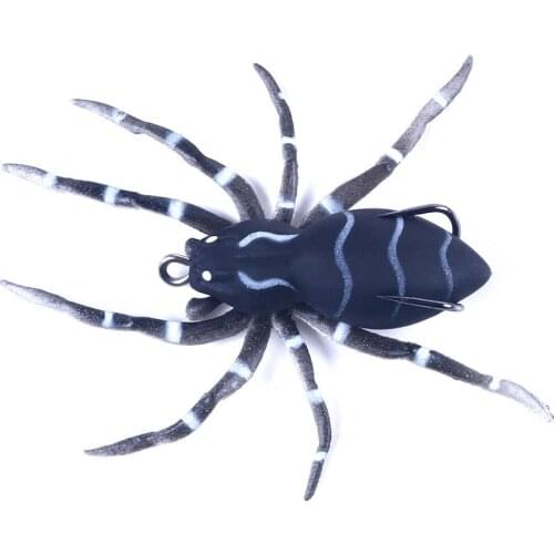 8cm 7g Soft Spider Bait Fishing Lures Treble Hooks Artificial Soft Bait Pike Carp Bass Baits Fishing Tools