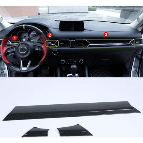 Car Styling (Only Fit For Left Hand Drive) Interior Accessories Dashboard Decorative Cover Strip Trim For Mazda CX-5/CX-8 17-19