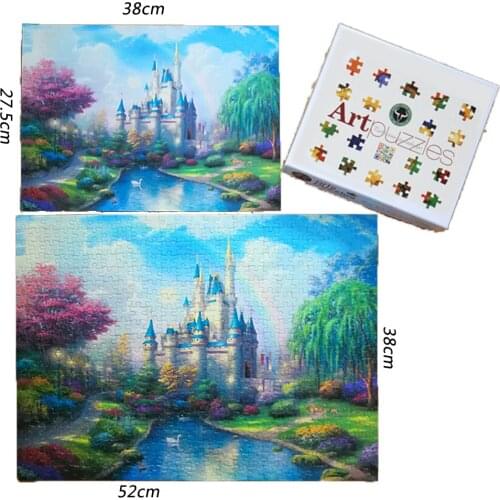 Four Seasons View 300 pieces 500 pieces of children elderly adult high-grade paper puzzle puzzle toy holiday gift