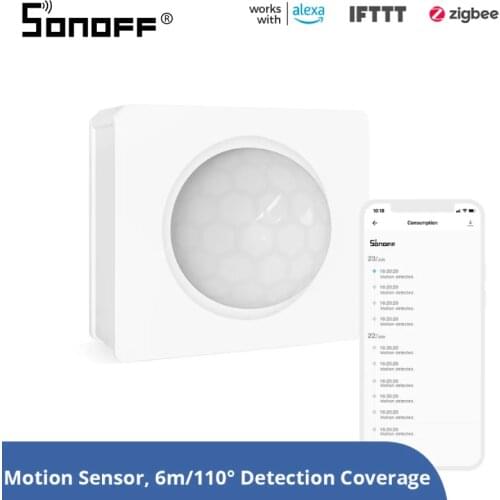 1/10Pcs ZigBee SONOFF SNZB-03 Motion Sensor Bracket 110° Wide View Low-Battery Notification Smart Home With Alexa Google Home